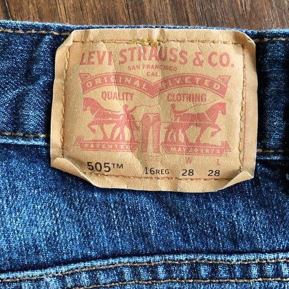 LEVIS 505 Straight 16 reg 28x28 EUC - Picture 2 of 7